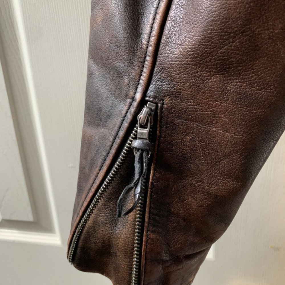 D-Pocket Harley Davidson Riding Jacket - Lrg Brown - Picture 7 of 10